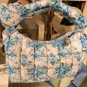 URBAN EXPRESSIONS Floral Quilted Women's Shoulder Bag